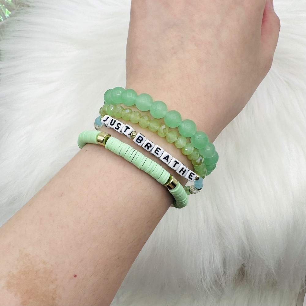 Just Breathe Arm Candy Beaded Bracelet